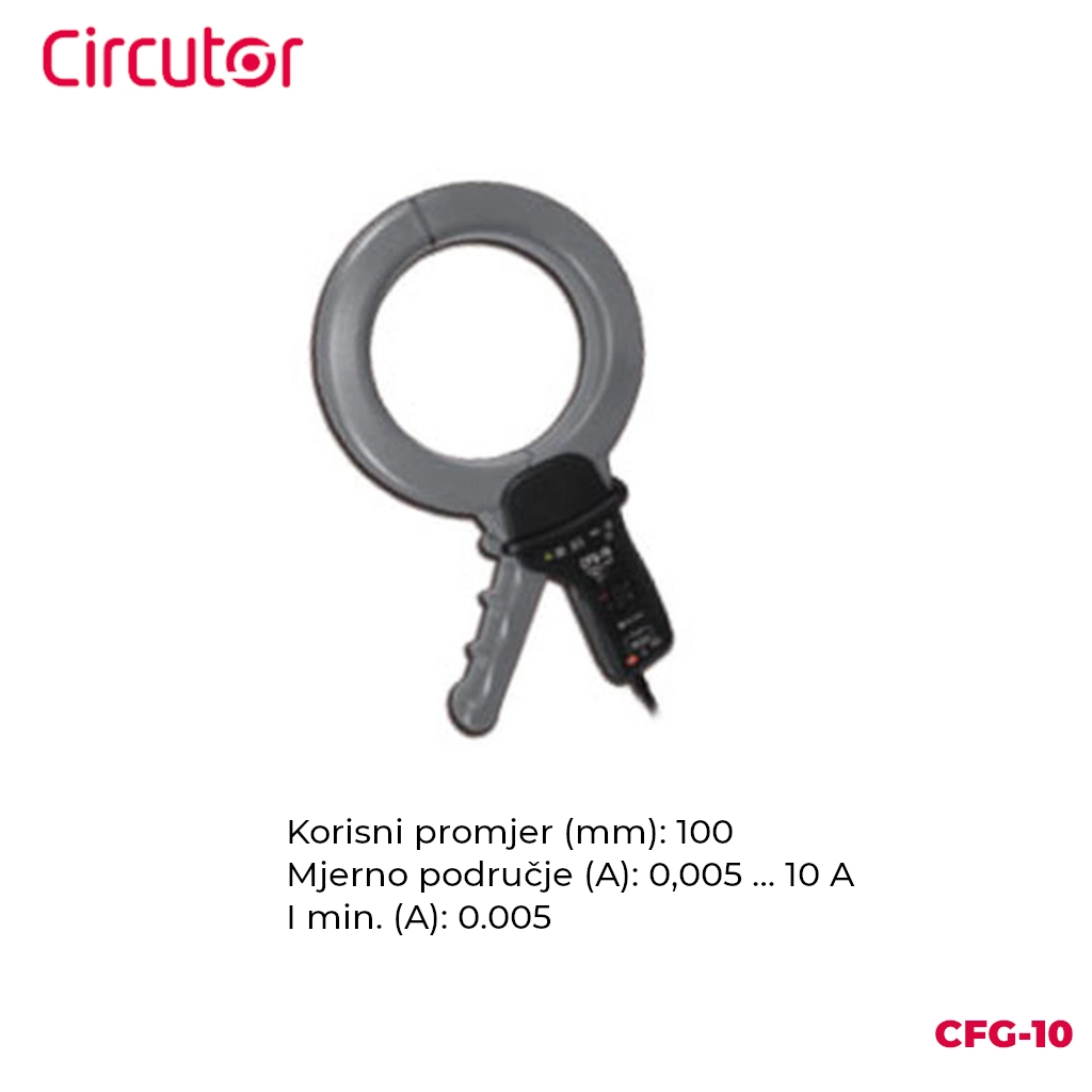 CIRCUTOR Strujna kliješta CFG 10 i njihove glavne karakteristike