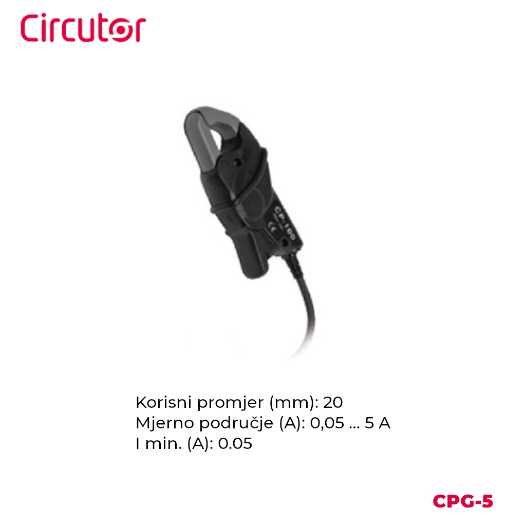 Circutor strujna kliješta CPG-5 i njihove glavne karakteristike