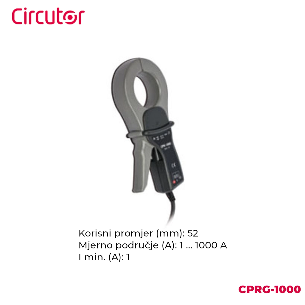 Circutor strujna kliješta CPRG-1000 i njihove glavne karakteristike