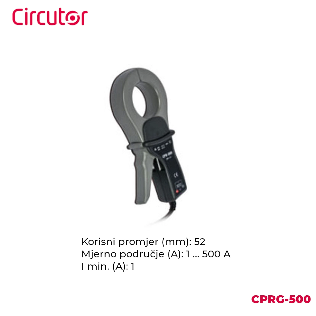 Circutor strujna kliješta CPRG-500 i njihove glavne karakteristike