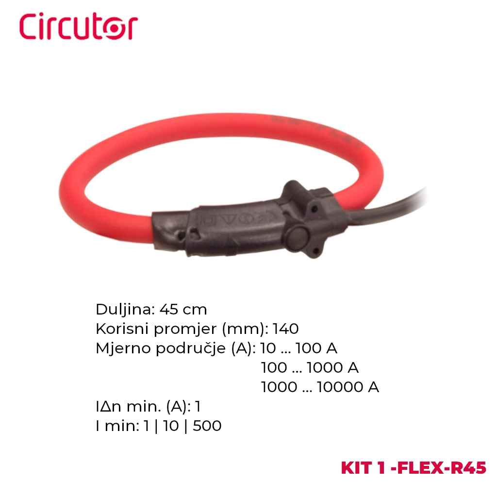 Circutor strujna kliješta 1-FLEX-R45 i njihove glavne karakteristike