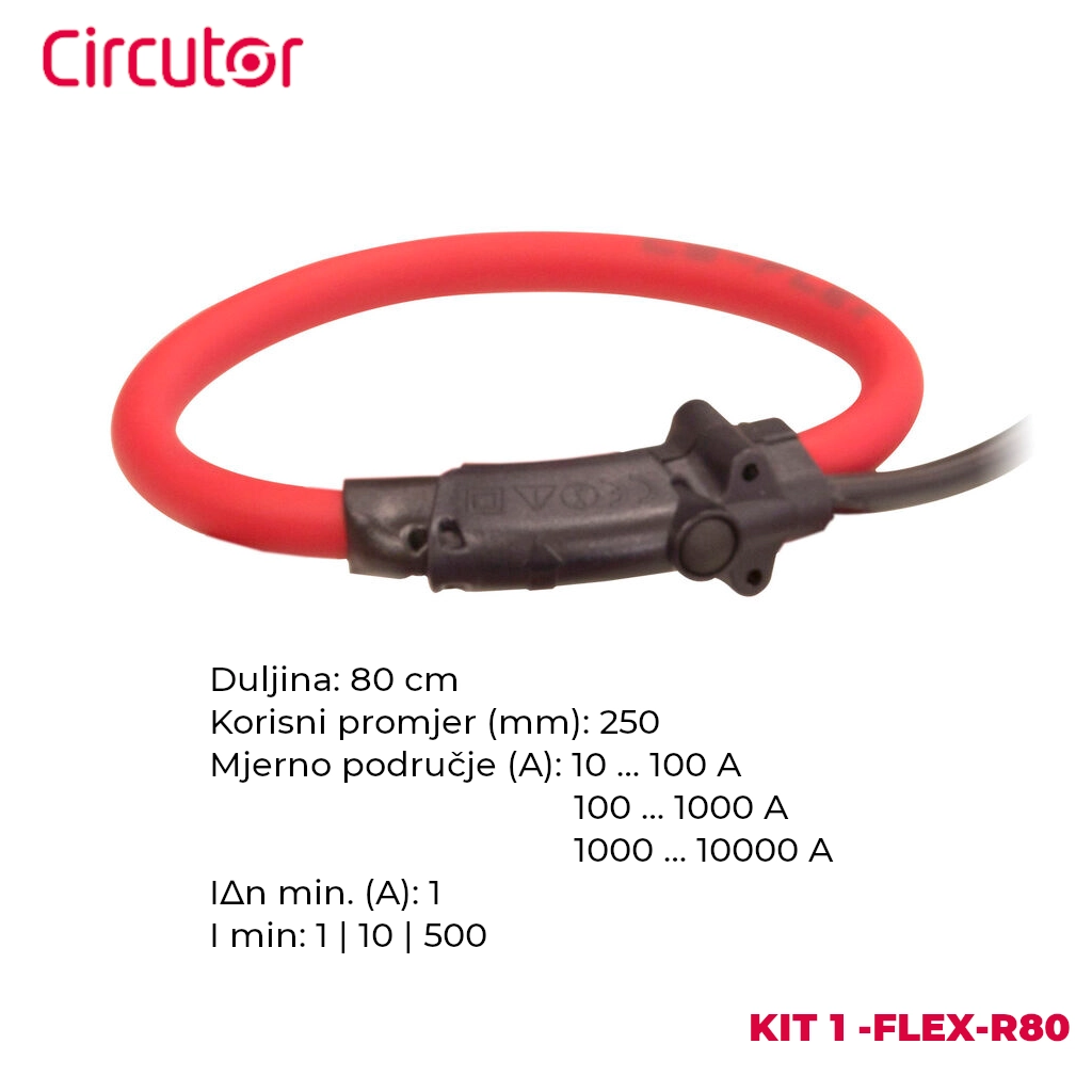 Circutor strujna kliješta 1-FLEX-R80 i njihove glavne karakteristike