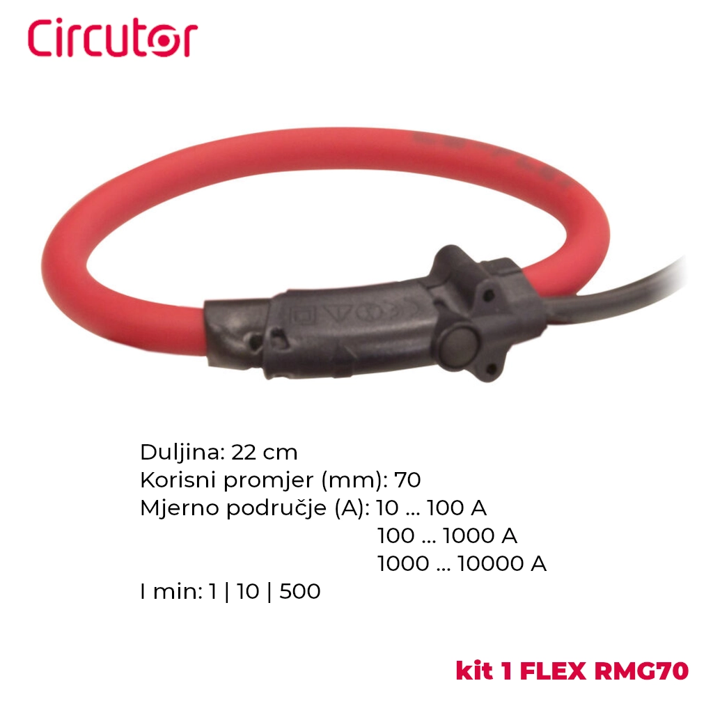 Circutor strujna kliješta FLEX RMG70 i njihove glavne karakteristike