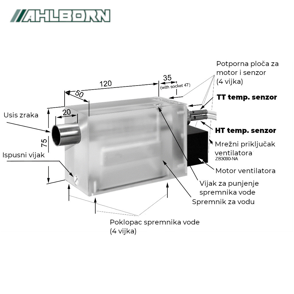 Ahlborn FPAD 363 komponente
